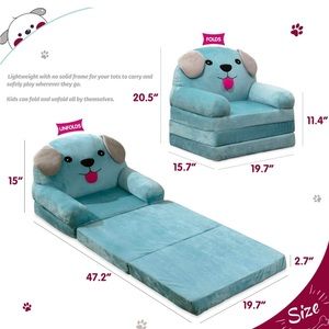 Foldable kids sofa COVER ONLY